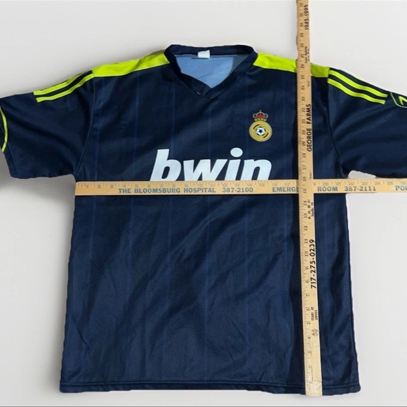 2012/13 Real Madrid Jersey #7 Ronaldo Printed Soccer Extra Large Blue bwin - Picture 3 of 5